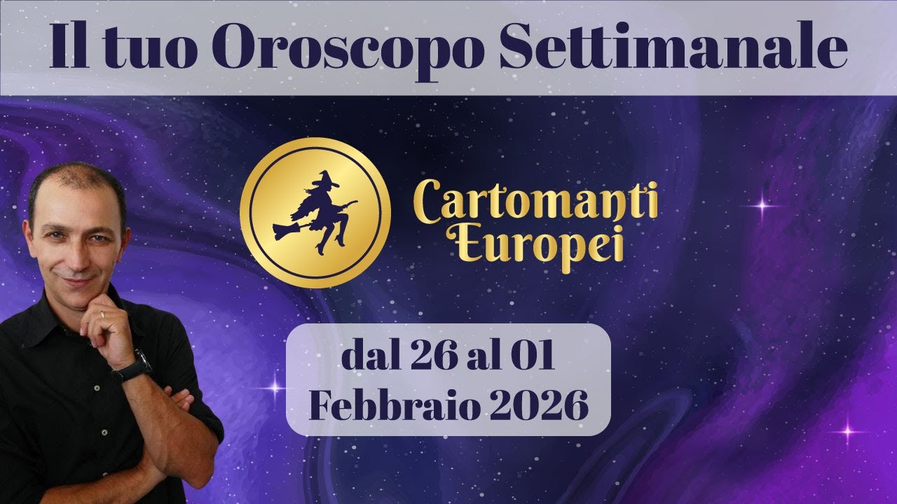 Oroscopo settimanale dal  26 al 01 FEBBRAIO 2026 ✨🌠
