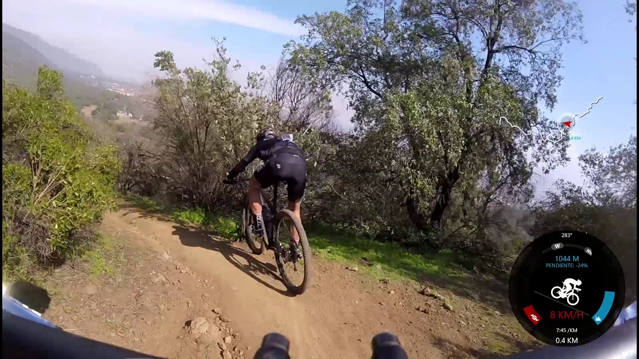 Senderos Cerro San Carlos de Apoquindo - Ultima Bajada Mountain bike UC 2017
