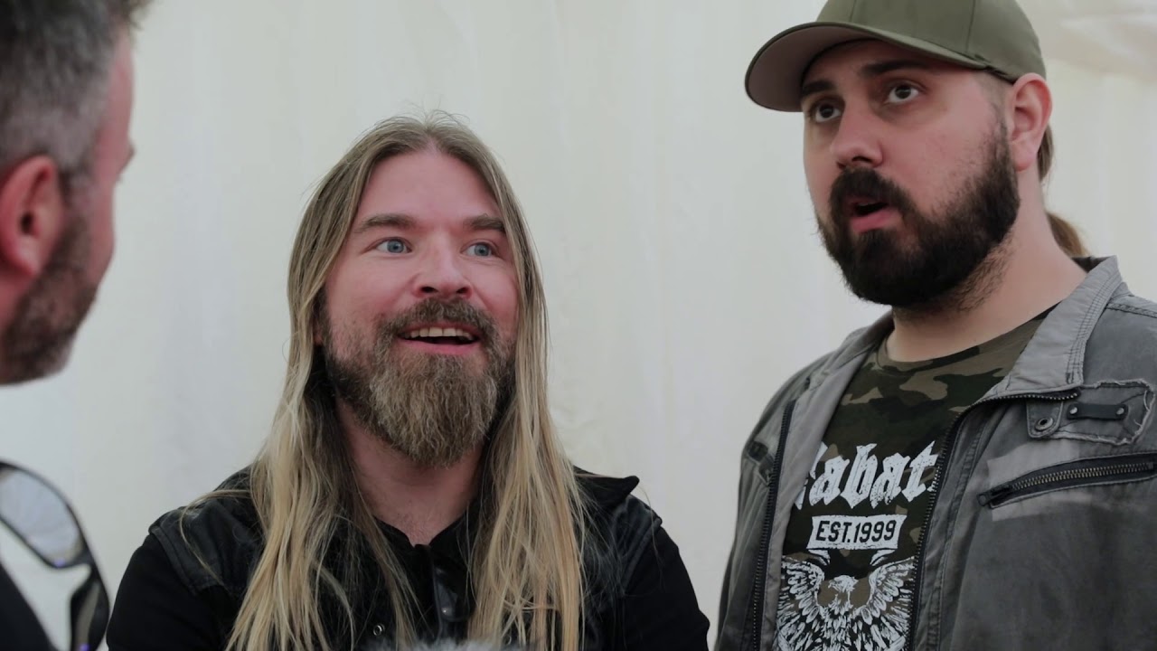 Interview Bloodstock Open  Air 2019 - Pär Sundström (bass) and Chris Rörland (guitars) from Sabaton