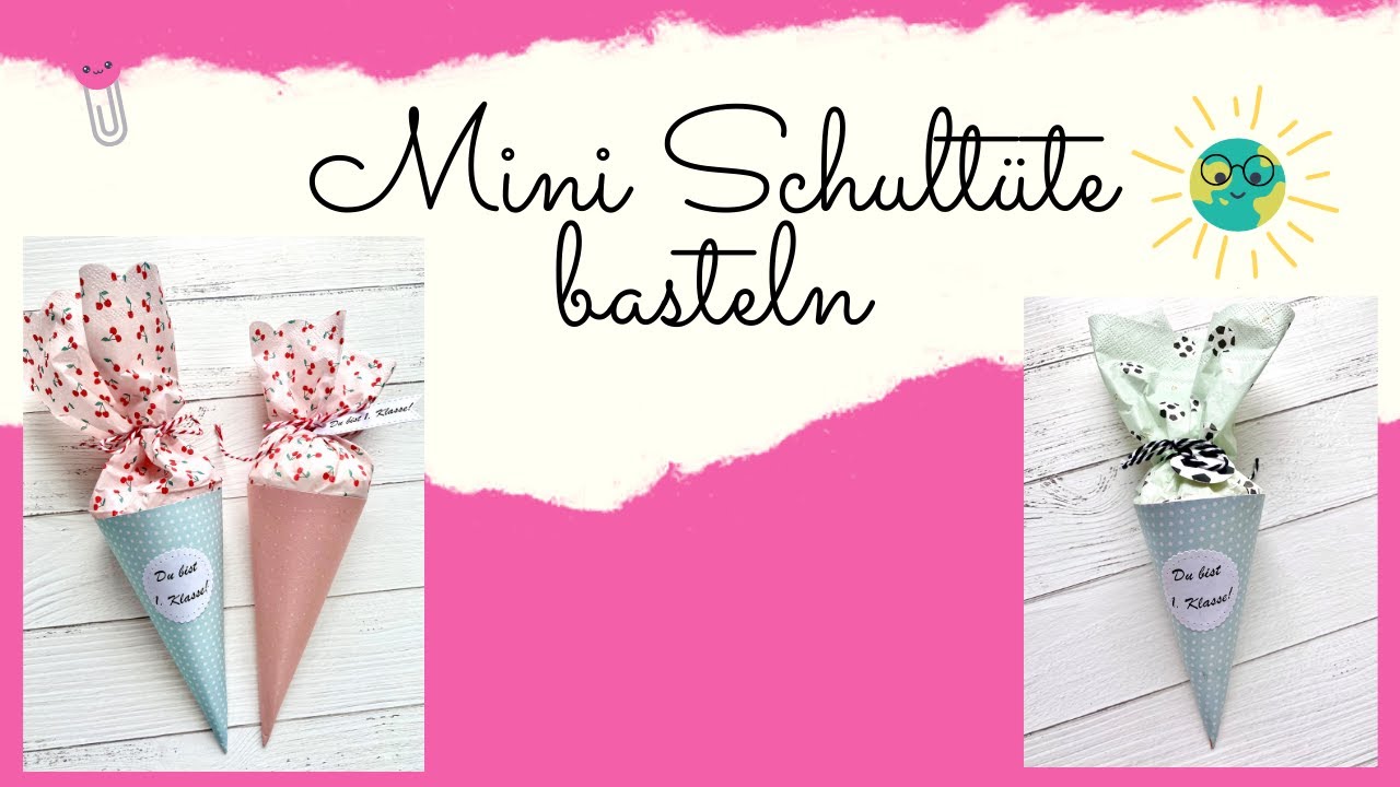☀️💞 Mini Schultüten basteln I DIY I Back to school ☀️💞