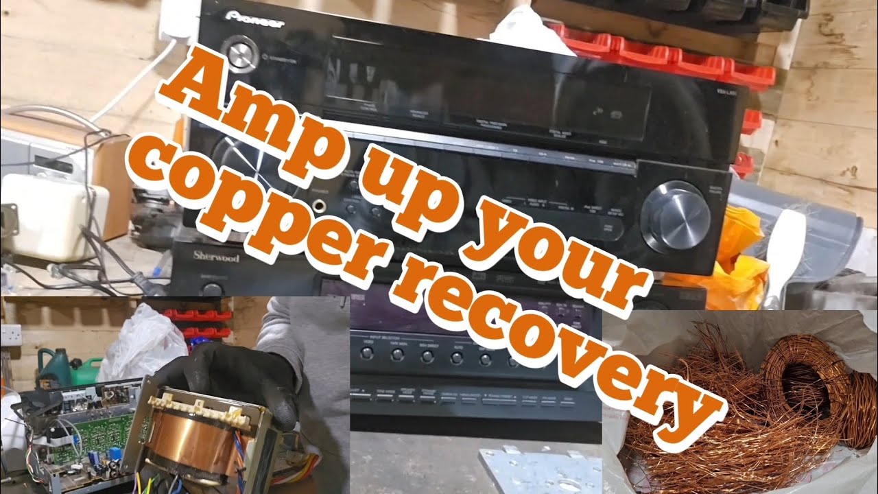 Scrapping amplifiers for big copper transformers.  These ones are always copper