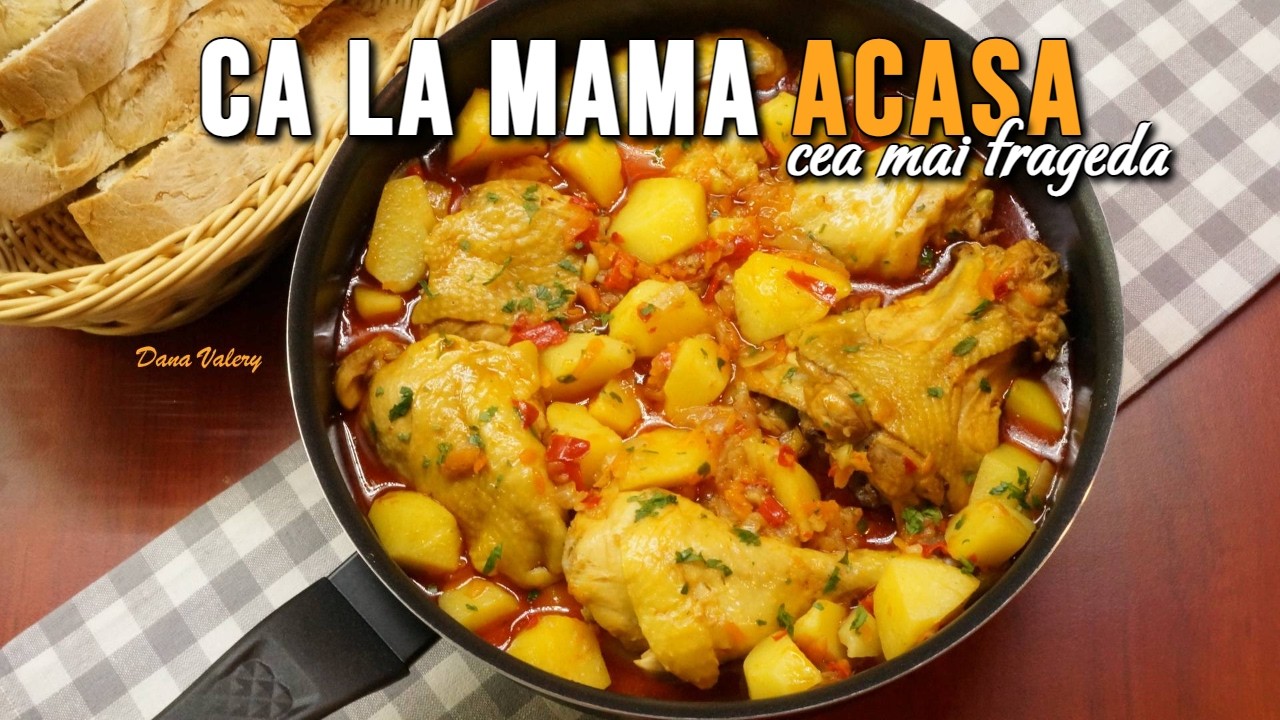Tocanita de pui cu cartofi - Papricas de pui, reteta simpla | Retete culinare cu Dana Valery