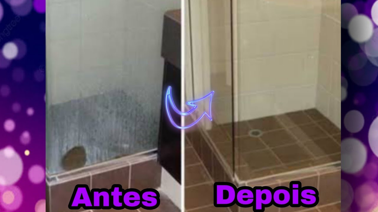Como tirar mancha do box de banheiro|Como tirar manchas do box que n&atilde;o saem| limpar box de banheiro