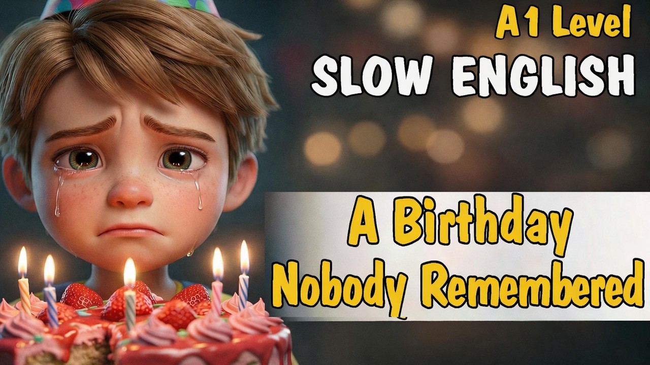 A Birthday Nobody Remembered | English Listening Practice for Beginners (A1 Level)
