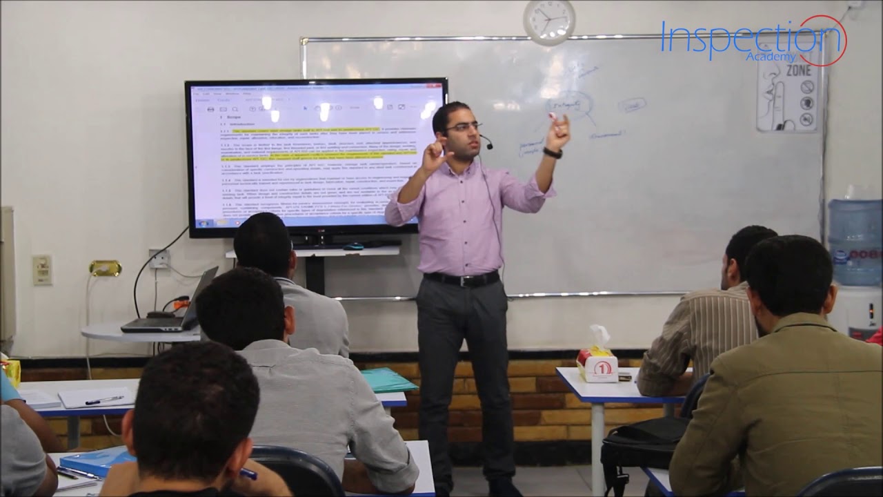 Inspection Academy - API 653 - lesson 19 - Arabic