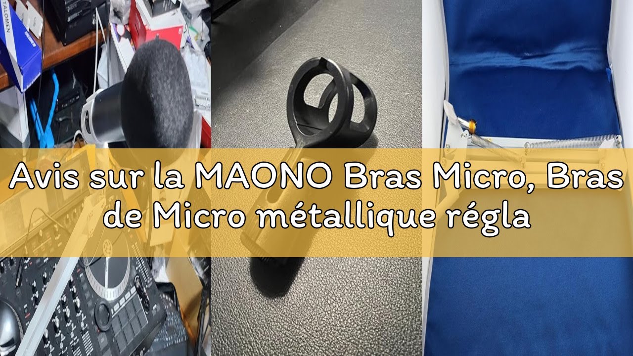 Avis sur la MAONO Bras Micro, Bras de Micro métallique réglable pour podcasts, jeux, streaming et en