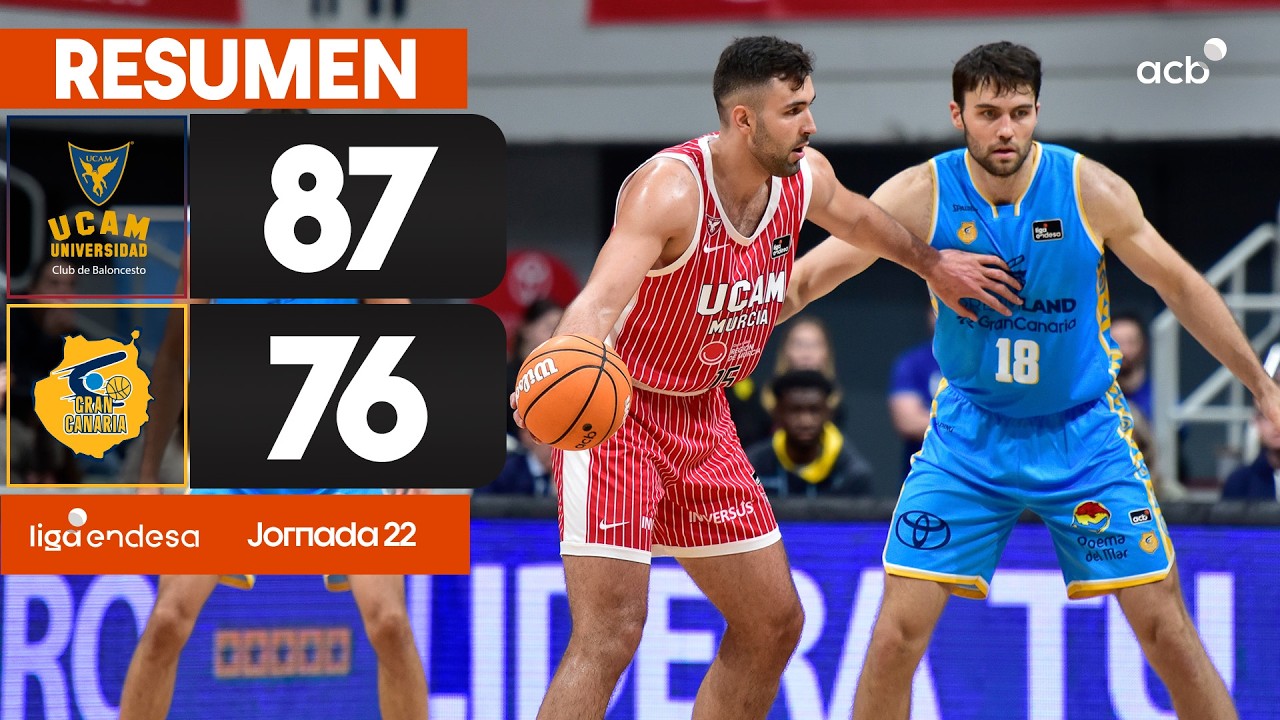 UCAM Murcia - Dreamland Gran Canaria (87 - 76) RESUMEN | Liga Endesa 2025-26