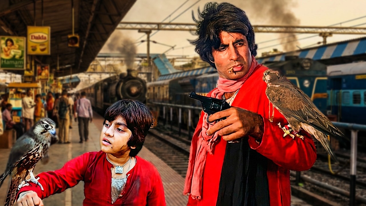 छोटा अमिताभ बना कुलियों का रखवाला 🔥 Coolie Movie | Amitabh Bachchan