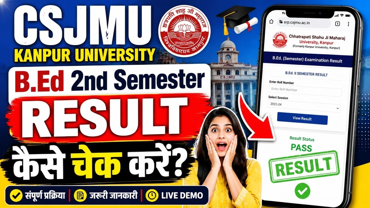B.ED 2nd Semester Result (Kanpur University) CSJMU