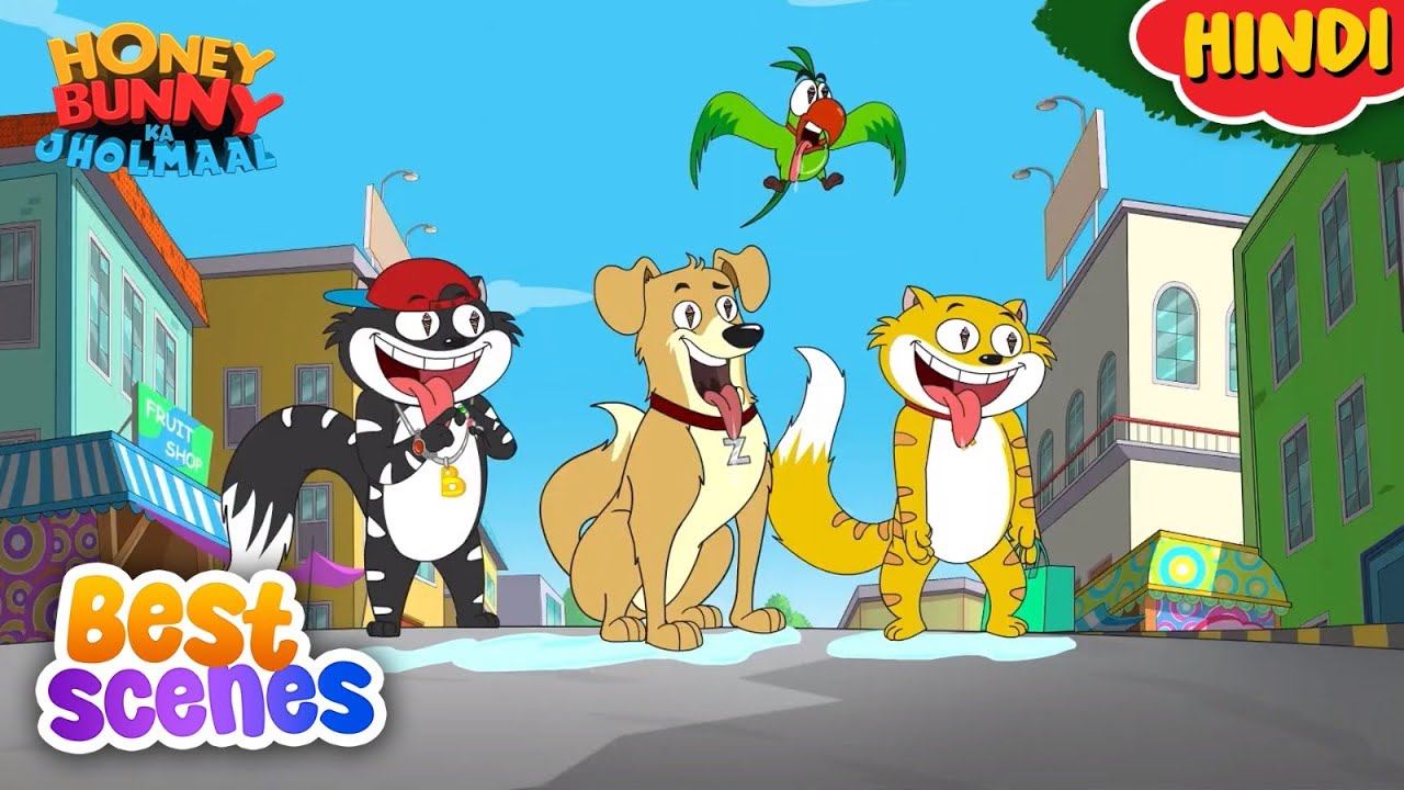 Honey Bunny Best Scenes | Cartoon For Kids | Compilation-51 | YO Kids Comedy | S21
