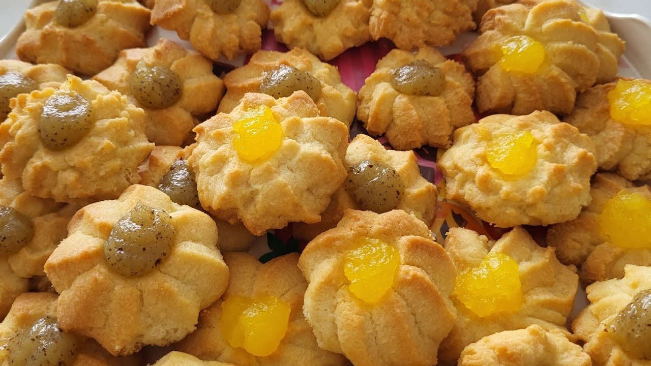 Kivi ve Portakal Marmelatlı Kurabiyeler 