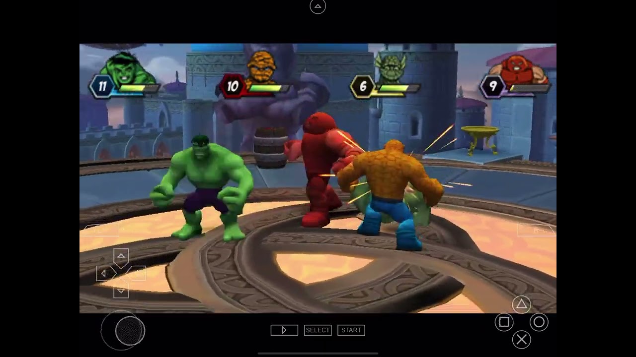 Super hero squad - hulk and thing vs abomination and juggernaut