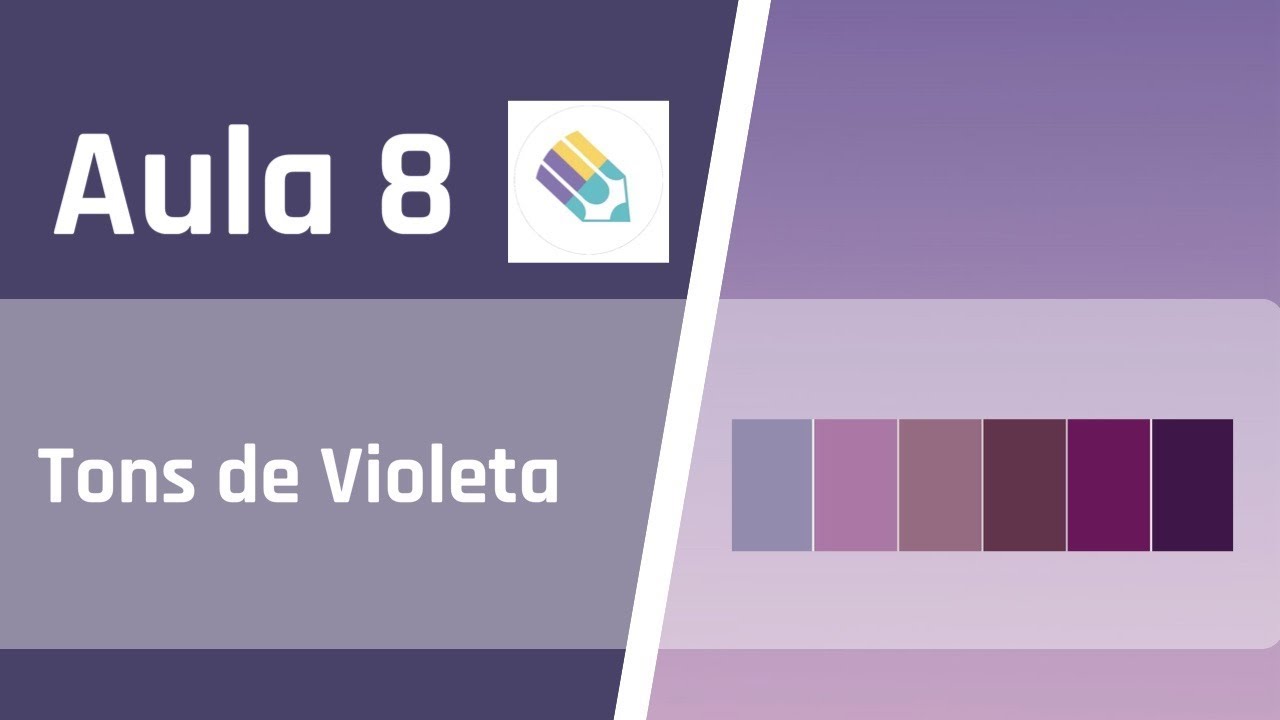 Mistura de cores para obtenção de diversos tons de violeta