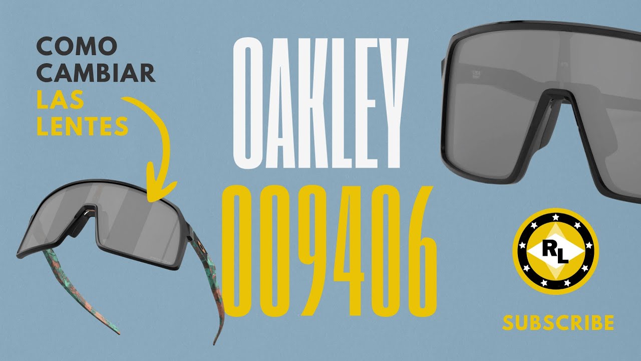 Cómo cambiar las lentes Oakley 9406