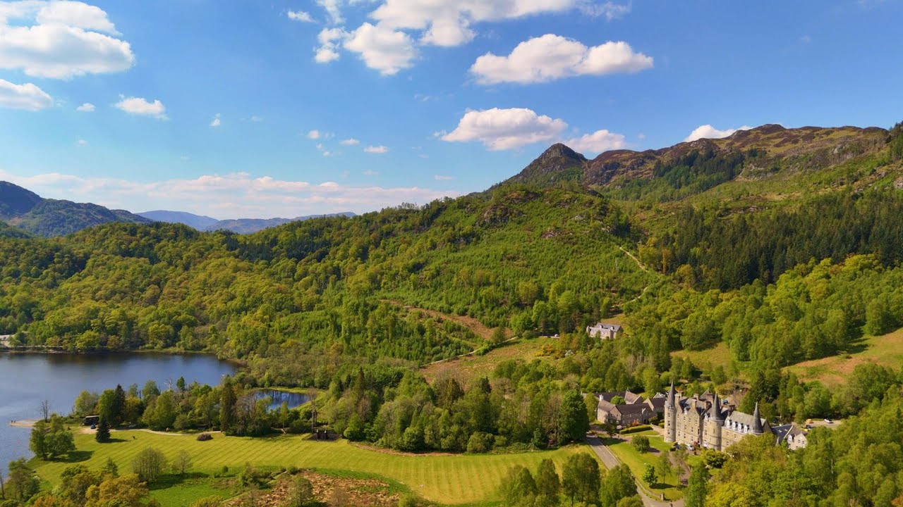 Loch Achray from above using Mini4pro