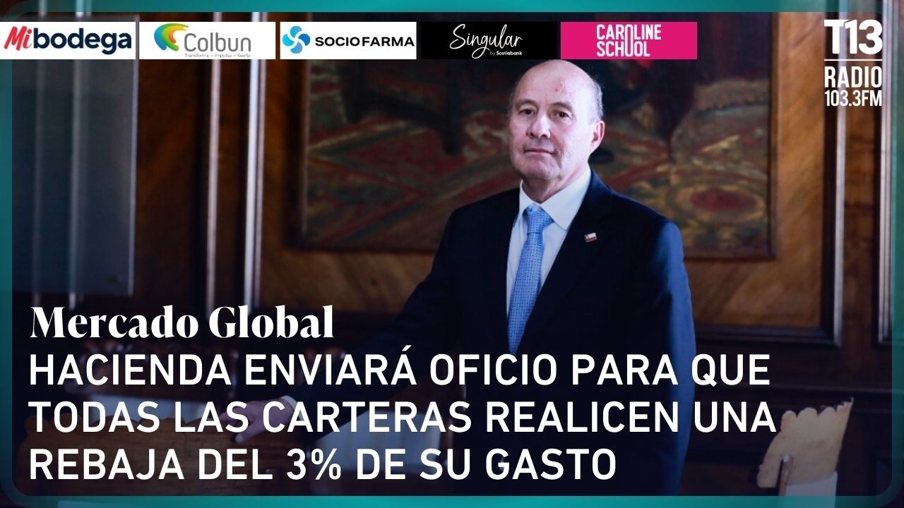 Hacienda enviará oficio para que todas las carteras realicen una rebaja del 3% de su gasto