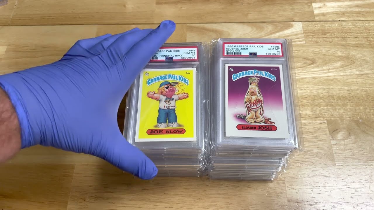Rare Collection Of 1980's Garbage Pail Kids - All Graded PSA 10