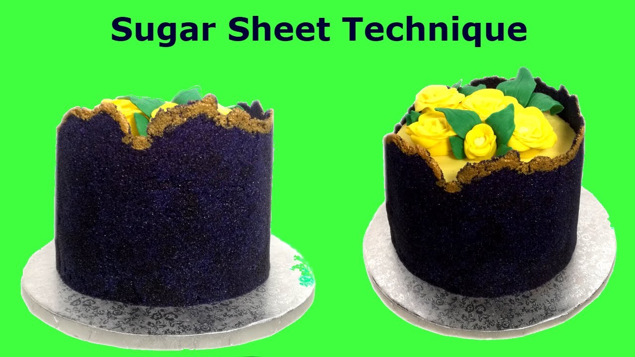 Sugar sheet technique cake + recipe