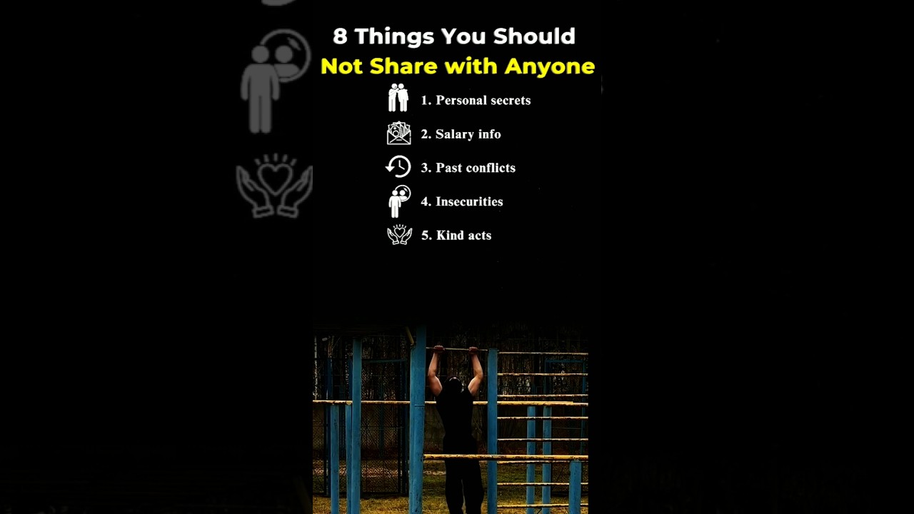 8 Things you should not share with anyone 🔥 ~ #shorts #motivation #mindset #success #quotes