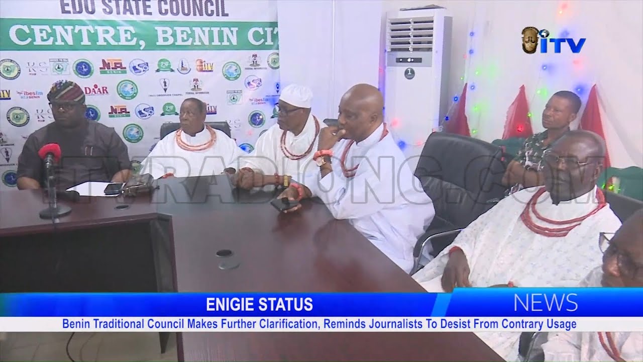 Benin Traditional Council Makes Further Clarification On Status Of Enigies