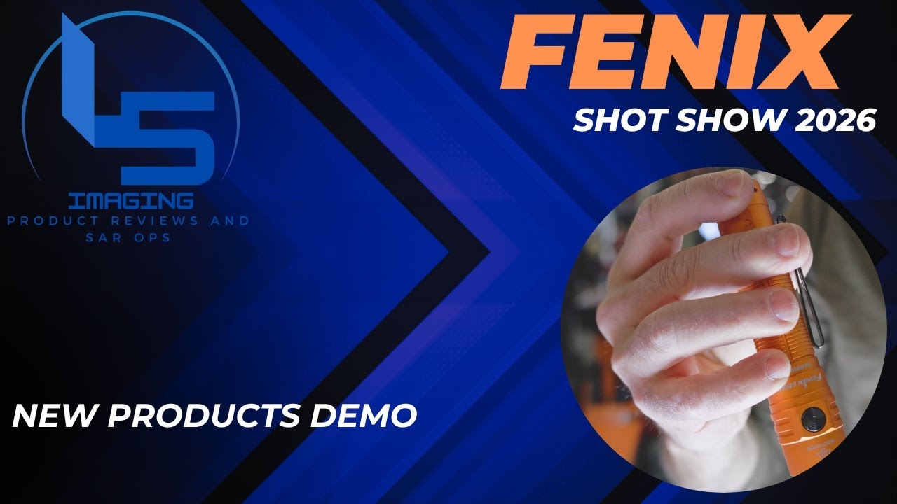 Выставка SHOT SHOW 2026 в Лас-Вегасе: демонстрация фонарей FENIX LD30 Renegade и PD36R ACE.