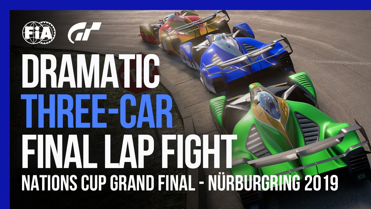 Epic Three-Car FIA Gran Turismo Championship Battle