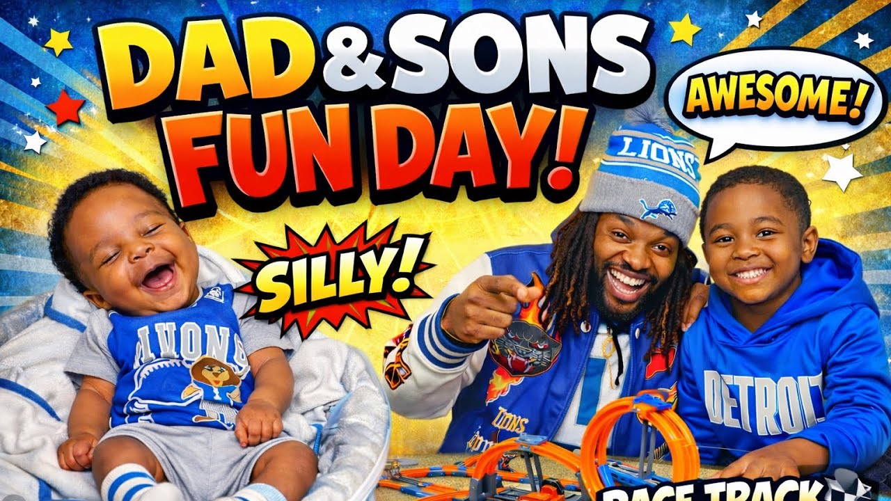 Dad & Sons Day Got CRAZY 😂🔥 (Race Track Build + Baby Moments!)