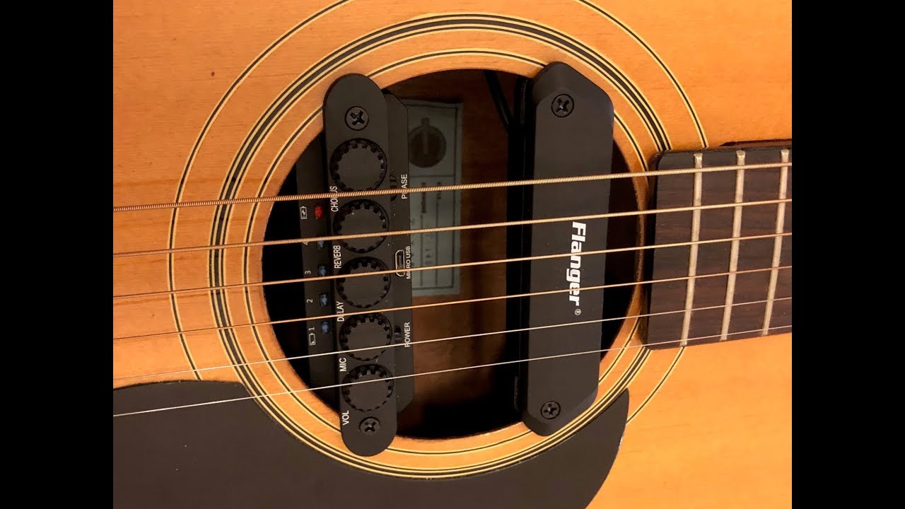 Flanger FR1 Resonance pickup for acoustic folk and classic guitars