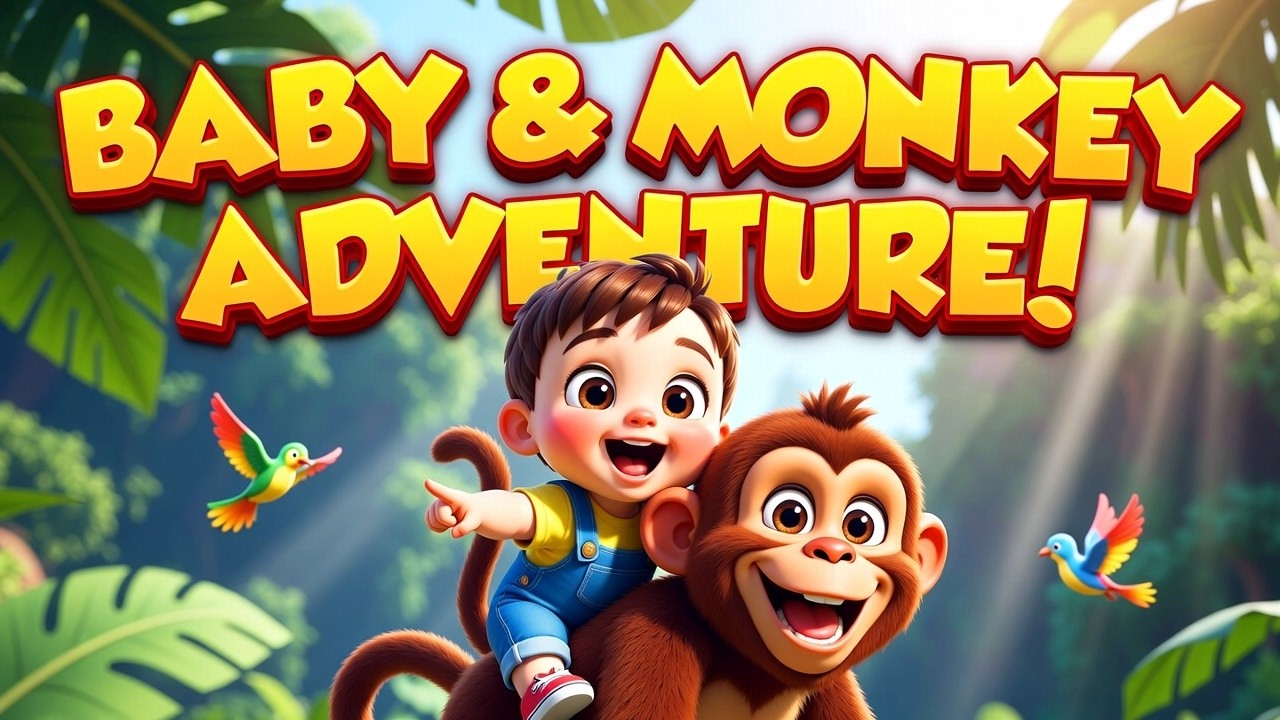 Baby Ayan Aur Naughty Monkey Ki Cute Jungle Adventure! Kids Cartoon #babycartoon #kidscartoons