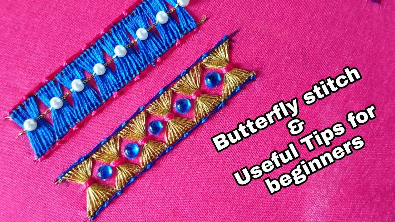 Butterfly Stitch | Aari Embroidery
