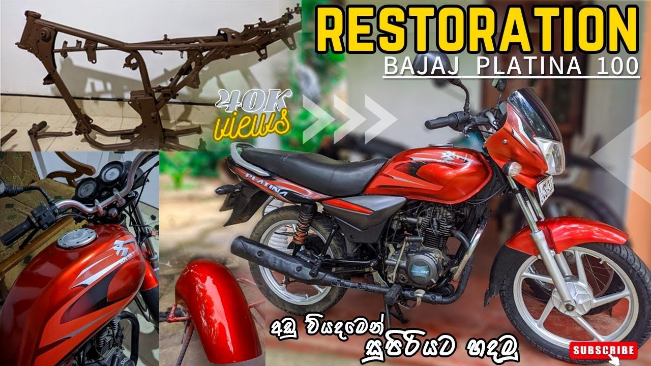 Bajaj Platina 100 Полная реставрация | Состояние абсолютно нового