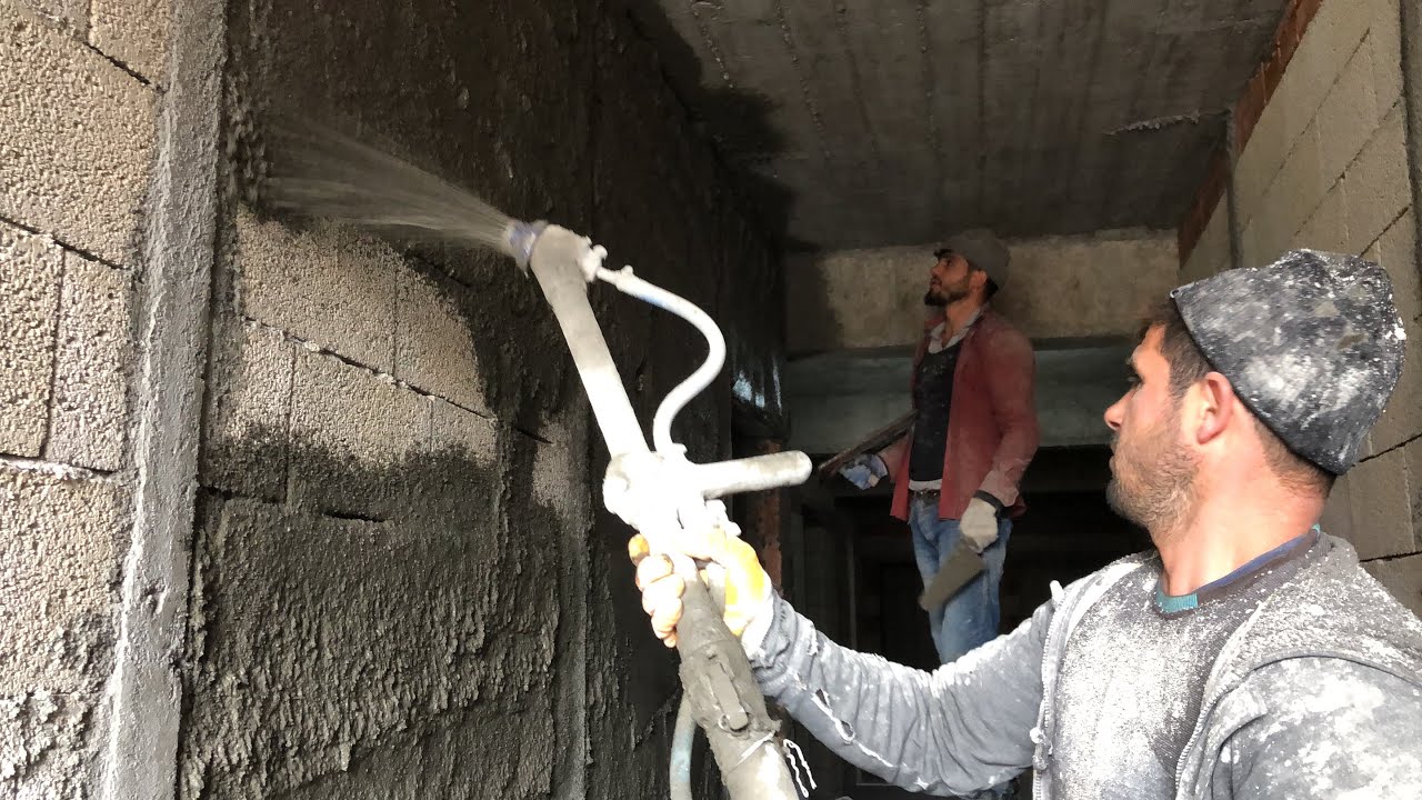 Kara sıva makinesi inşaat sektörünün vazgeçilmezi oldu