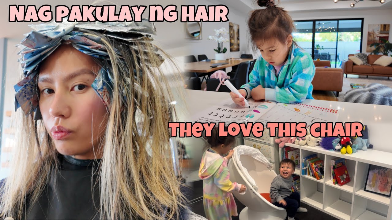 NAG PAKULAY BAGO UMUWI NG PINAS || HARLEY DOING HER ACTIVITY BOOK || Thefewstertv