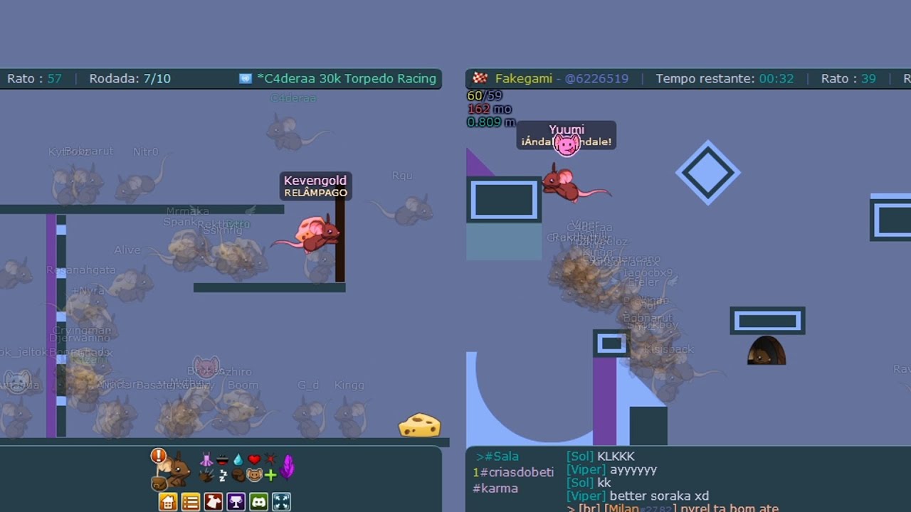 Casually playing +50 MICE - Transformice