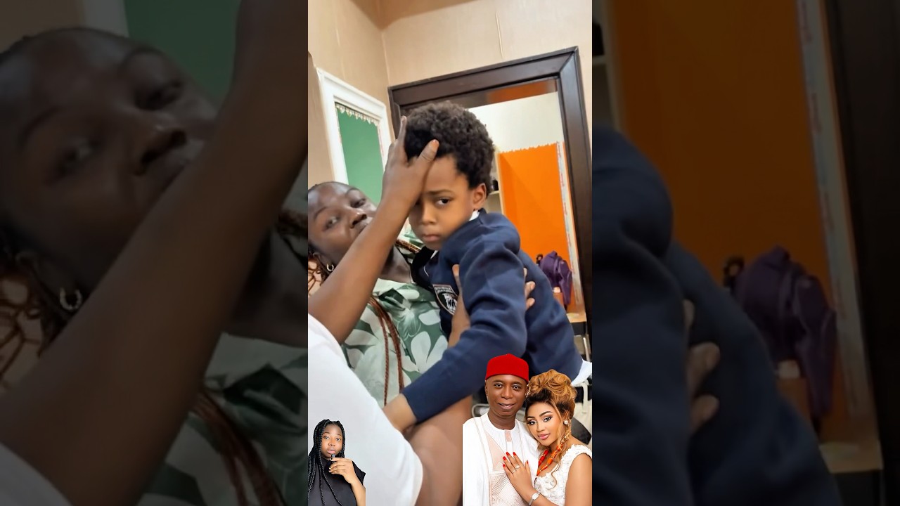 Regina Daniels and Ned Nwoko Pick Up Their Kids From School #shorts #reginadaniel #familytime #fyp