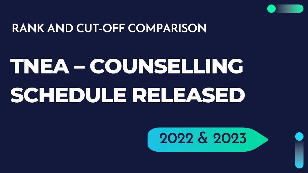TNEA 2023 | COUNSELLING SCHEDULE RELEASED | RANK AND CUT-OFF COMPARISON OF 2022 &2023|CHOICE FILLING