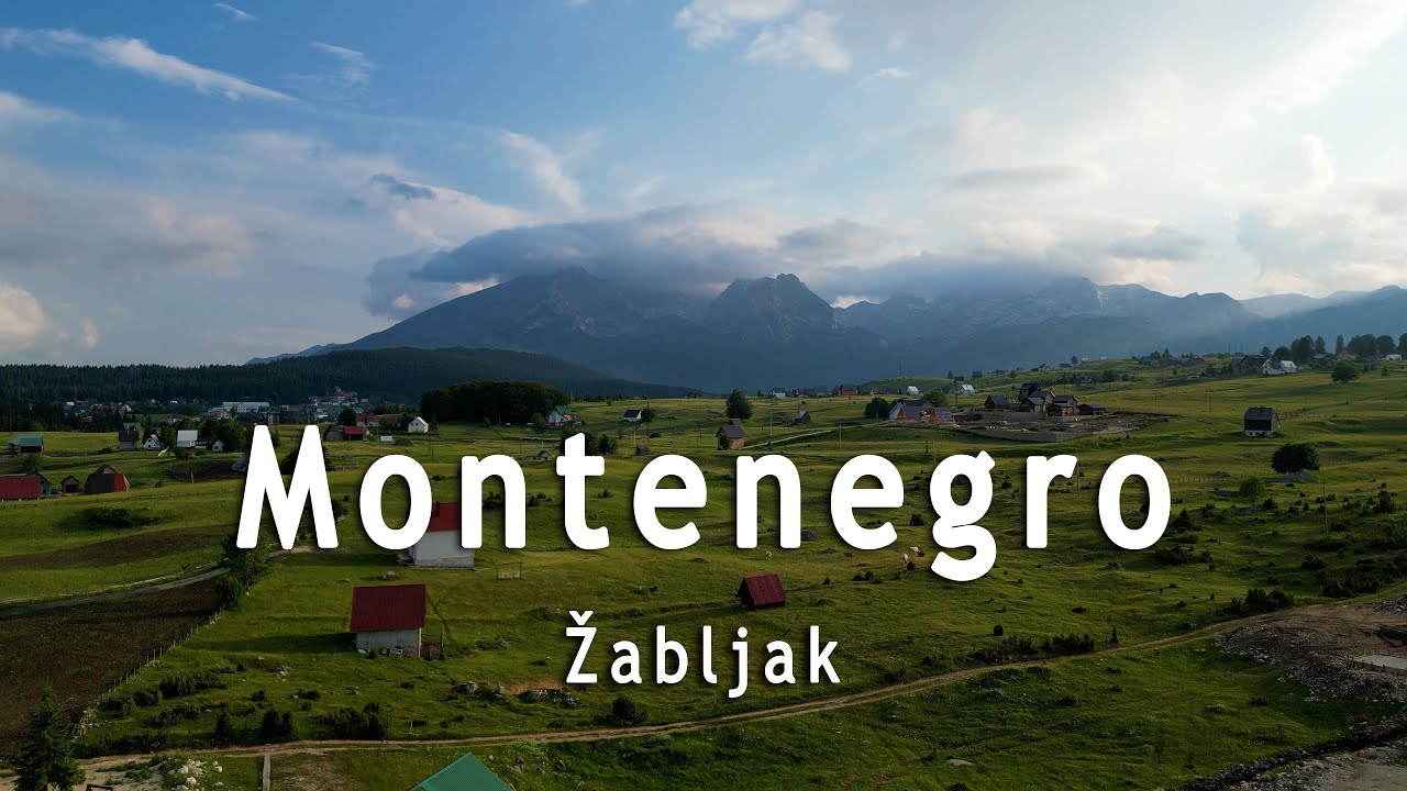 Zabljak. Montenegro. Drone Video. 4K
