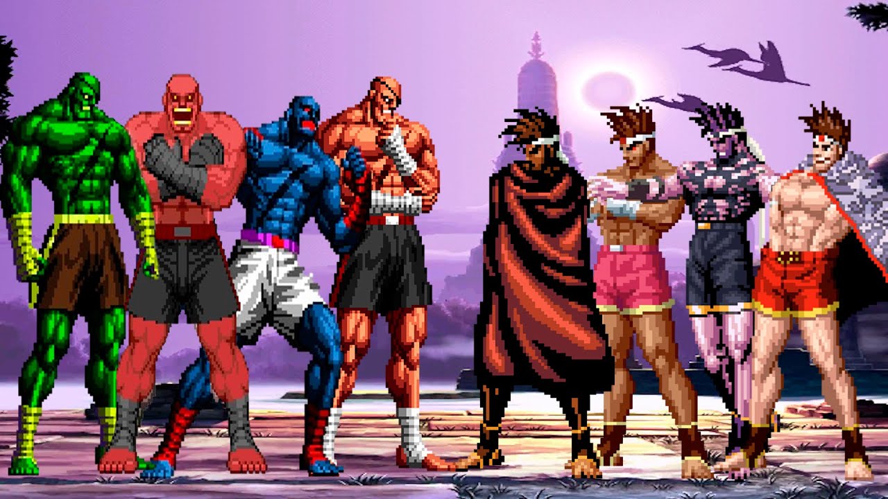 [KOF Mugen] Sagat Team vs Joe Higashi Team