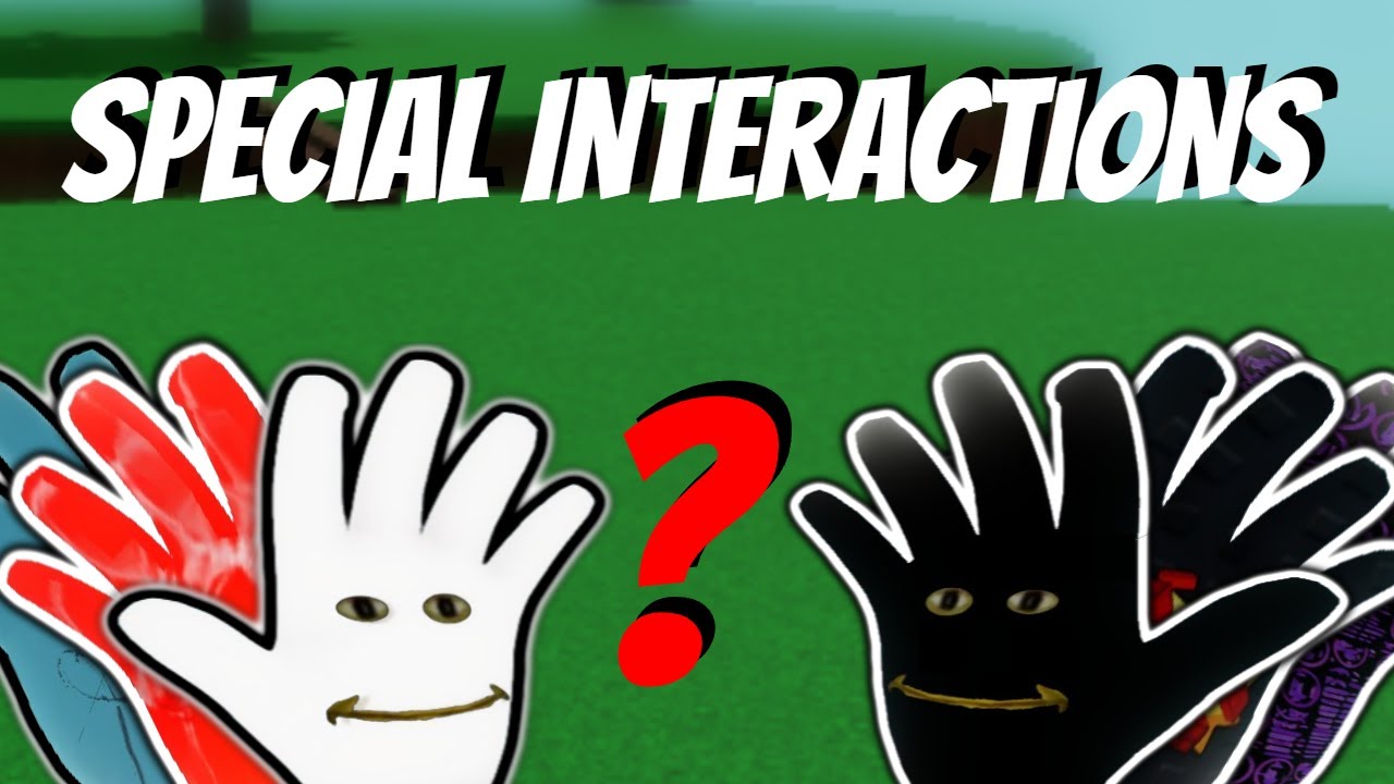 ALL SPECIAL GLOVE INTERACTIONS IN SLAP BATTLES | Slap Battles Glove Interactions