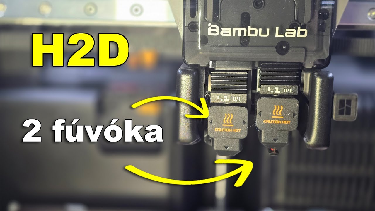 Bambu Lab H2D teszt – Ipari szint az asztalon?