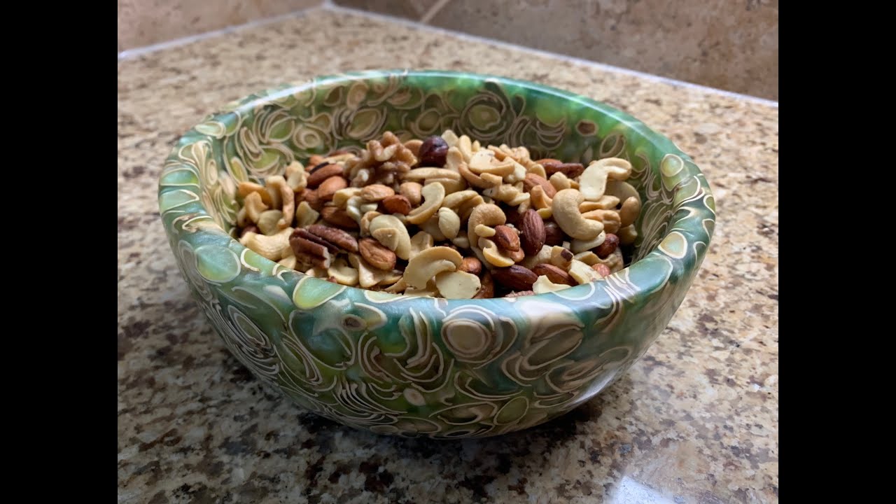Woodturning- Pistachio shells and Epoxy