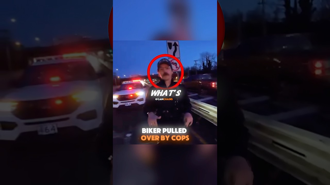 biker gets pulled over by sincere cop 