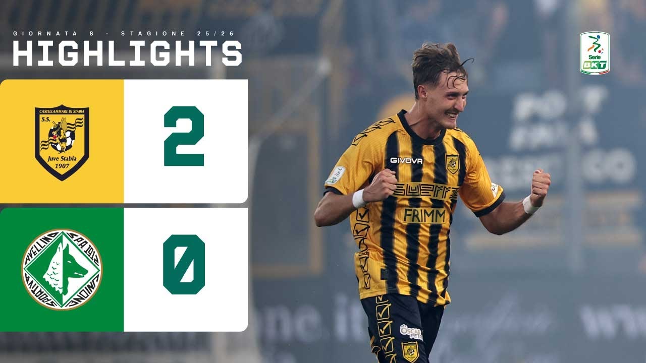 Juve Stabia-Avellino 2-0 | Le VESPE vincono e festeggiano| HIGHLIGHTS Serie BKT