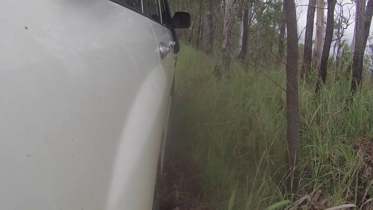 Toyota Landcruiser 1HZ turbo out on a trail