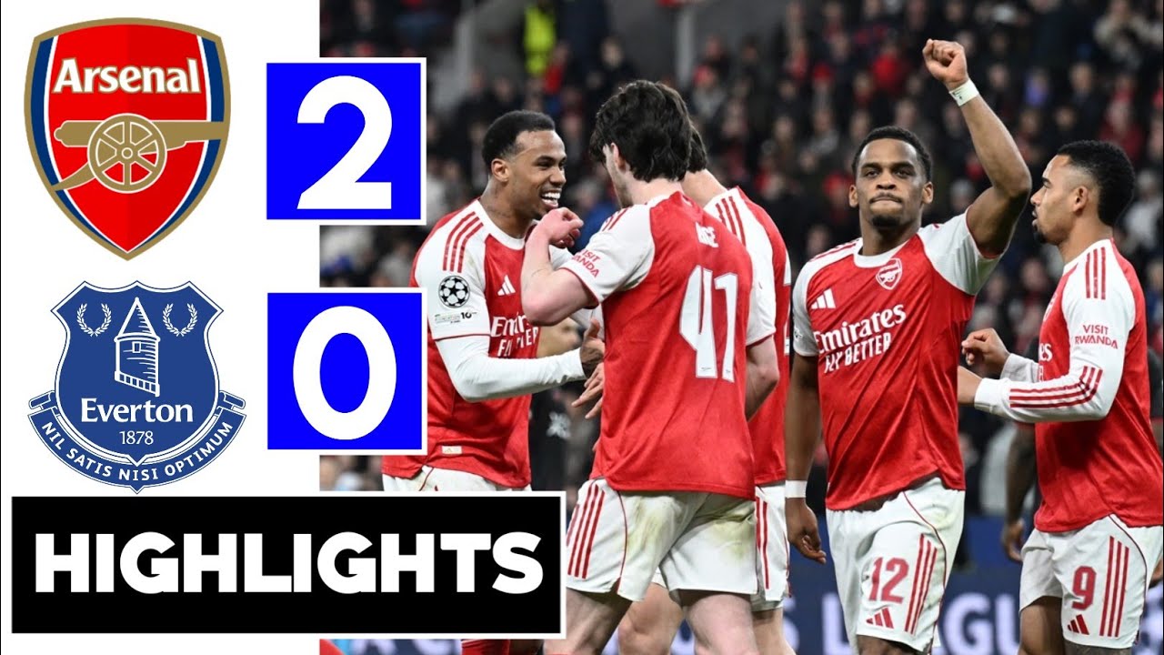Arsenal vs Everton 2-0 All Goals Extended Highlights | premier league 