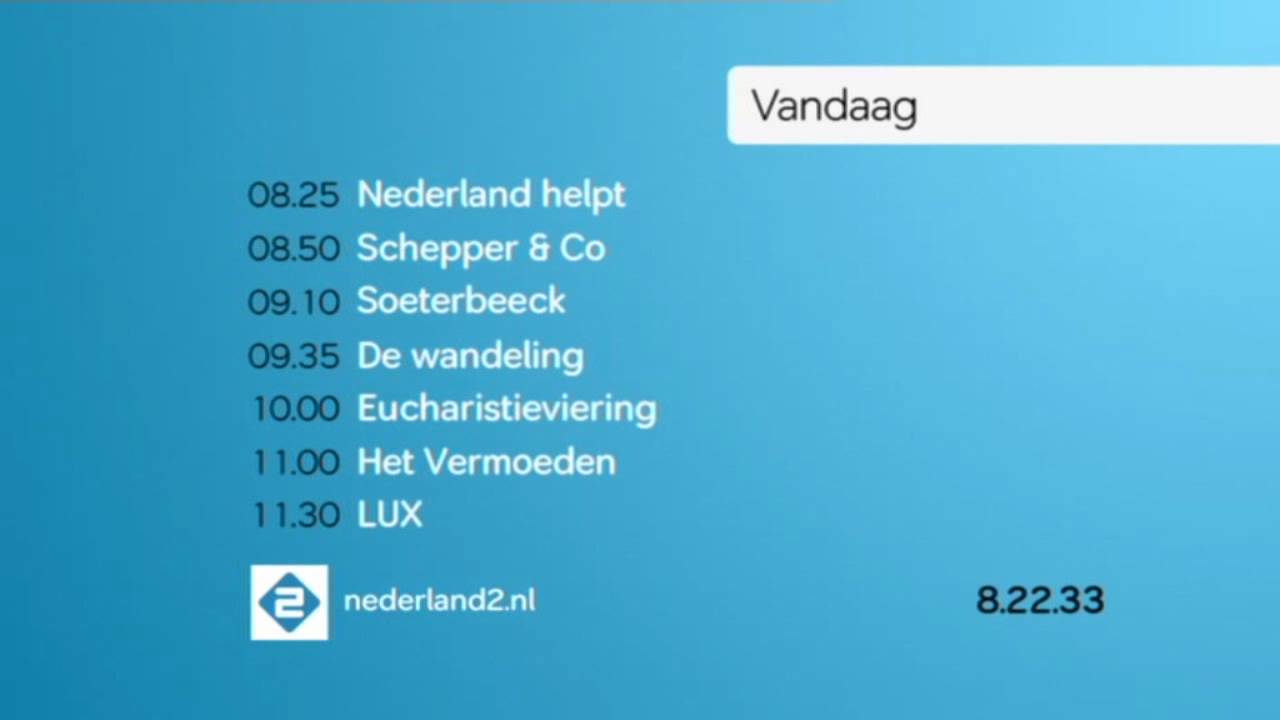 Nederland 2 programmaoverzicht(zondag 26-10-2008)