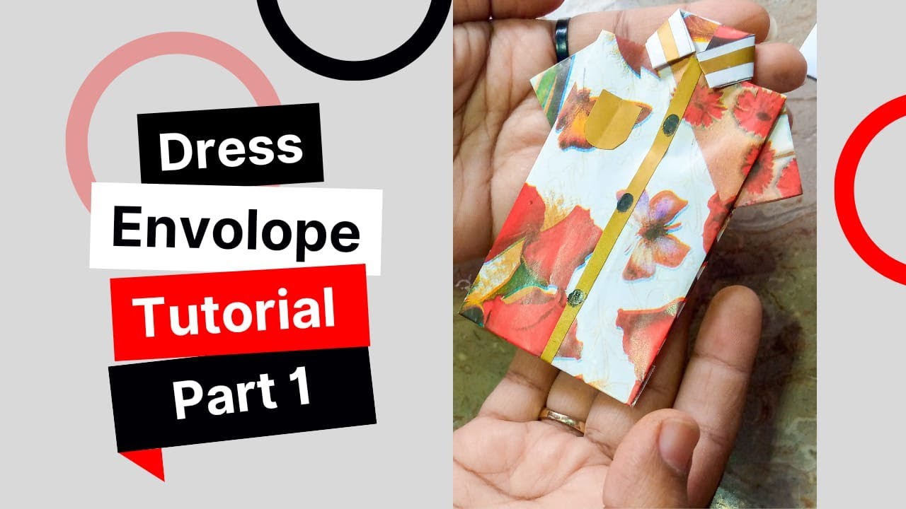 DIY- Easy Origami Envelope Tutorial|| Origami Amplop || How to make T-shirt / paper dress  Part 1 .