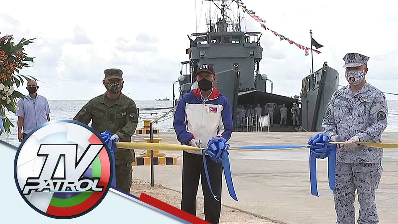 AFP, defense officials binuksan ang bagong daungan ng barko sa West PH Sea | TV Patrol