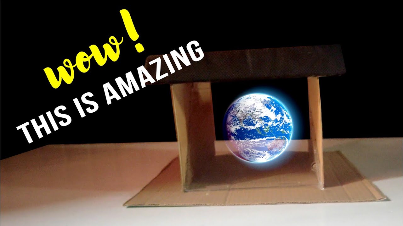 How to make 3d Hologram Box Screen | 3d Hologram Transparent Projector