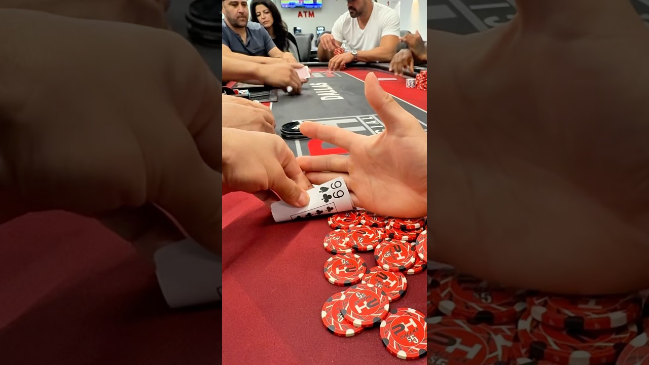 QUAD 9s and I&rsquo;m ALL-IN! 😳 #poker #shorts